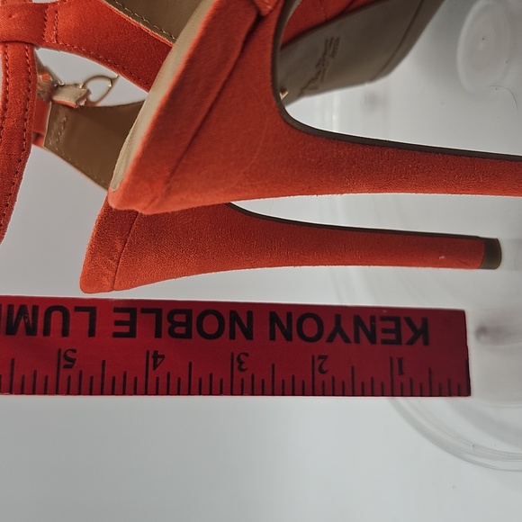 J Thalia Sodi Women's Chloe Embellished Ankle-Strap Platform Coral Sz 6M - Picture 13 of 13